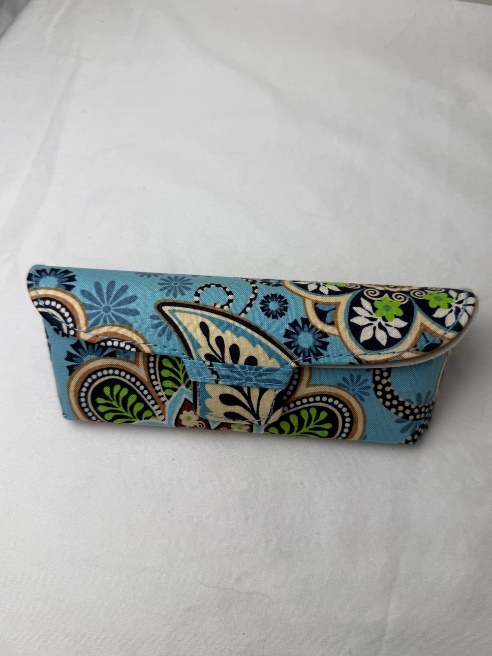 NEW Vera Bradley Bali Blue Glasses Case Hard Eyeglass Case